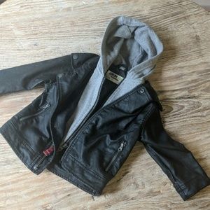 Faux leather jacket